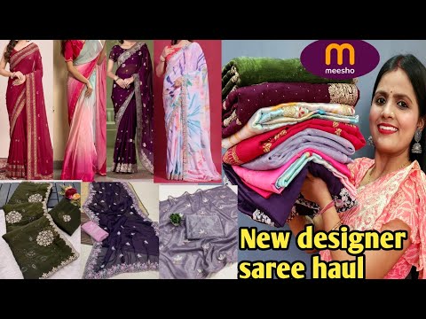 Meesho Party wear Saree Haul || Meesho Trending Saree Haul | Meesho Saree Review