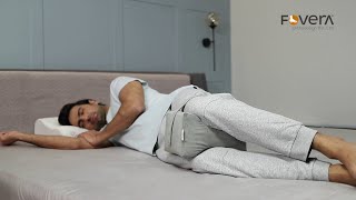 FOVERA Knee Memory Foam Pillow for Side Sleepers Relief