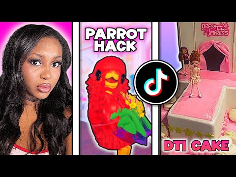 Reacting To *STRANGEST* Dress To Impress TIKTOKS! PARROT HACK, DTI IRL AND MORE! | (Roblox)