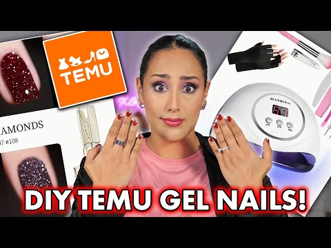 Temu Gel Nails AT HOME 💅🏼 Shocking Results