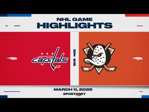 NHL Highlights | Capitals vs. Ducks - March 11, 2025