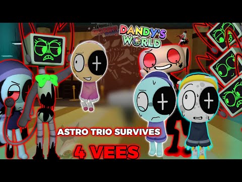 🌈ASTRO TRIO RUN SURVIVES *4 VEES*🌻| Dandys world gameplay (FLOOR 20) | #rainymellie