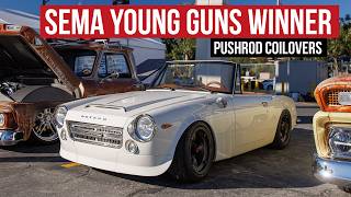 Carbureted SR20-Swapped Datsun Roadster w/ Pushrod Suspension Wins SEMA Battle of the Builders!