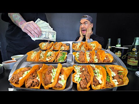 WIN $2000 FOR EATING THIS “UNBEATABLE” 50 TACO CHALLENGE | Joel Hansen