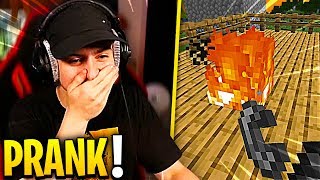 JE PRANK MON FRÈRE (Piwerre) SUR MINECRAFT ! 😂 (il est devenu fou)