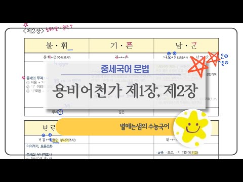 용비어천가 해설 | 제1장 | 제2장 | 중세국어 | 문법