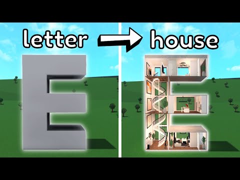 Building the LETTER E into a Bloxburg house