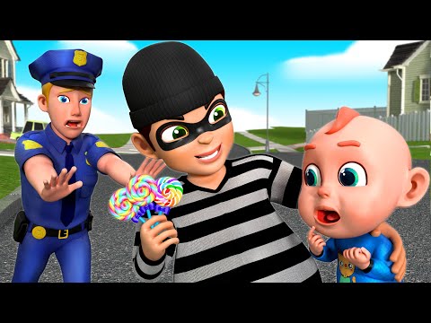 Don't Take Things from Strangers | Policeman is Here to Help | Rosoo Nursery Rhymes & Kids Songs