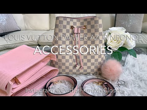 Louis Vuitton Damier Azur Neonoe Rose: Accessories Organizer Insert Replacement Strap Key Chain