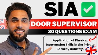 SIA security UK; application of physical intervention skills in private security industry, exam 2