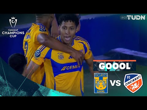 ¡GOL DE TIGRES! Ozziel empata el global | Tigres 1-1 Cincinnati | CONCACAF Champions Cup 2025 TUDN