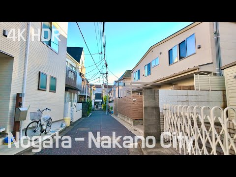 Tokyo Residential Walk : Exploring the Hidden Paths of Nakano City | Japan | 4K/HDR