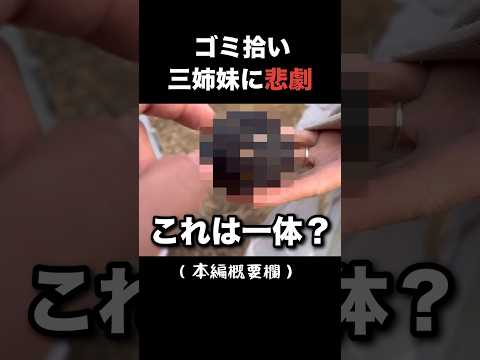 【ゴミ拾い】三姉妹は治安の悪そうな場所をゴミ拾いするが3人に悲劇が？#shorts #ゴミ拾い