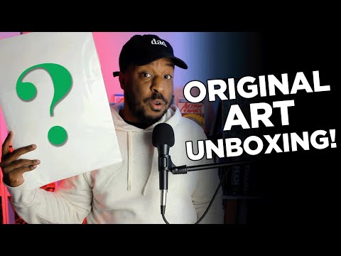 My First ORIGINAL COMIC ART Purchase! | Birthday Unboxing