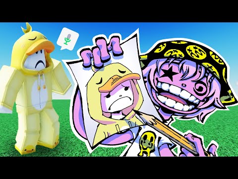 Drawing 10 People's ROBLOX Avatars... with VOICE CHAT💀