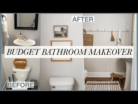 BUDGET RENTAL BATHROOM MAKEOVER - DIY