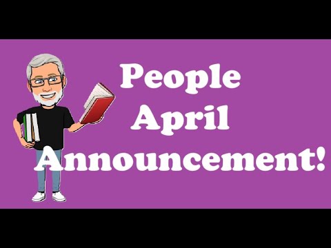 People April Announcement!