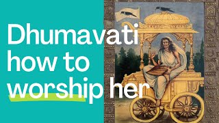 why goddess dhumavati trending right now,her mantras and her evolution story