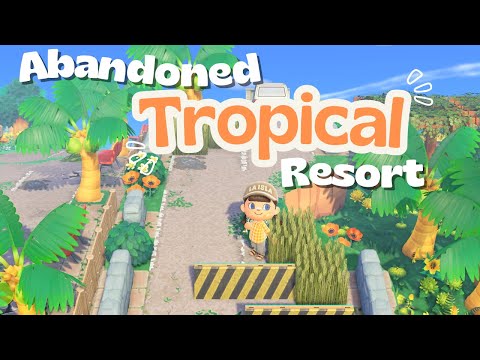 Abandoned Tropical Resort With So Many Trees 🌴 ACNH Island Tour