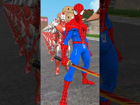 Spider-Man Sword Attacks Iron Man Rescues Marvel's Spider-Girl #spiderman #marvel #ironman