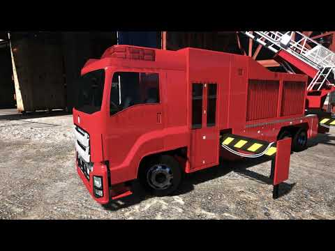 【GTA5】GIGA はしご車 MOD　製作途中