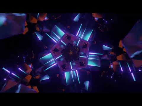 [4K] 1 Hour VJ Loop - Futuristic Trippy Tunnel