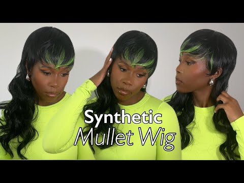 $14 MULLET WIG?! | Freetress Equal ‘Wavy Mullet’ | ft. Ebonyline