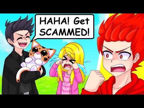 Reacting To Kids Getting SCAMMED in Roblox