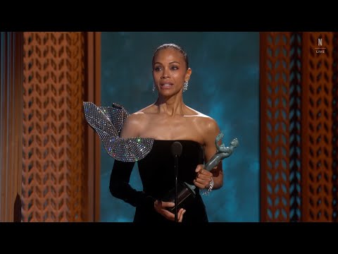 Zoe Saldaña: Award Acceptance Speech | The 31st Annual SAG Awards