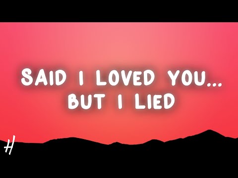 Michael Bolton - Said I Loved You...But I Lied (Lyrics)