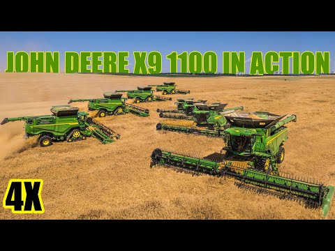 4x JOHN DEERE X9 1100 😱 XXL HARVEST in the Czech Republic 🌾💚