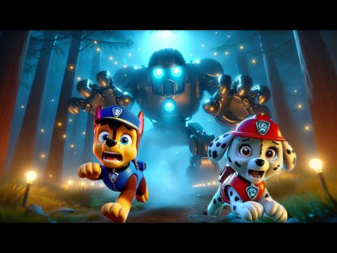 Paw Patrol Ultimate Rescue | Don't Look Back CHASE Escape Giant Robot | Happy Life Story | Rainbow 3