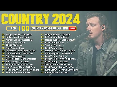 Country Music 2024 - Morgan Wallen, Luke Combs, Brett Young, Kane Brown, Luke Bryan, Chris Stapleton