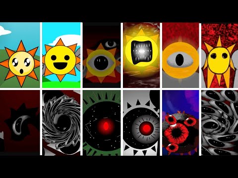 Sprunki - Incredibox ALL MR SUN | Phase 16 VS Phase 15 | Phase 14 VS Phase 13 |  Phase 10 VS Phase 9