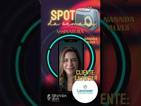 Spot de Rádio- Assinatura [Voz para Lavoisier] #spotify #rádioaovivo #lavoisier #rádio #vozparavideo