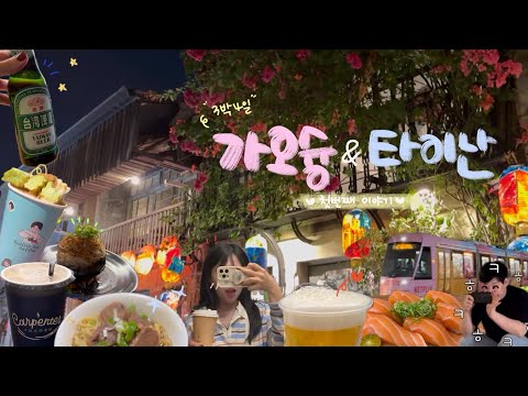 대만 가오슝 여행 vlog💚타이난 하루로는 부족해..1박 자유여행🚂빙수 최고였다..🍧야시장 투어🌙엔틱한 호텔,션농지에,보얼예술특구,하야시백화점,클룩 지원금,아침시장까지