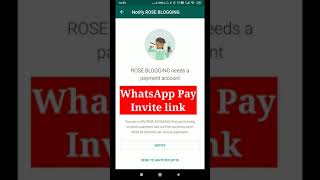 WhatsApp Pay Invite link | WhatsApp UPI | Shorts | NiNiTech