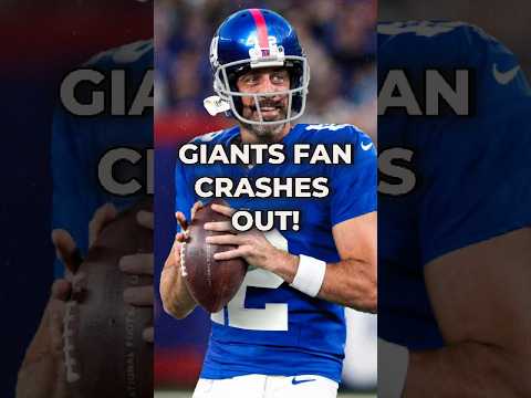 CRASH OUT: Giants Fan WANTS Aaron Rodgers #nygiants #aaronrodgers #shorts ​⁠​⁠@NYGiantsTV