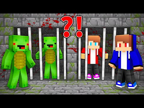 EVIL Mikey and FAKE JJ Put Mikey and JJ in PRISON in Minecraft (Maizen)