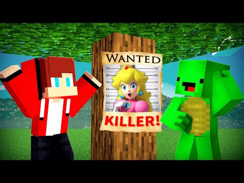 WHY PRINCESS PEACH Is WANTED With Mikey And JJ In Minecraft - Maizen