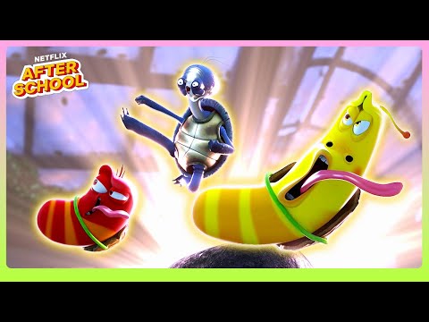 Red & Yellow's Baby Boot Camp! 🐛 Larva Family | Netflix After School