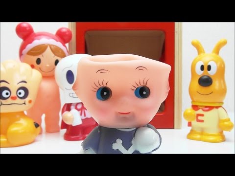 アンパンマン キャラクター キューピーちゃん  ほかほかピープーシリーズ  KIDS TOY  頭と身体　Anpanman  Characters