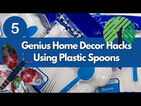 5 Genius Home Decor Hacks With Plastic Spoons!  Beautiful Home Decor