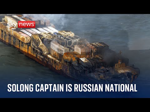 Captain of container ship involved in North Sea crash is Russian national, company says