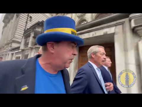 SODEM bump into Nigel Farage after giving Rishi his election announcement soundtrack...