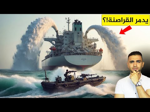 كيف تدافع السفن التجارية عن نفسها عند هجوم القراصنة 😱تتصدى لهم بطرق ذكية وقوية جداً😫