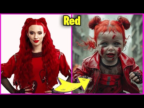 DESCENDANTS ALL CHARACTERS AS ZOMBIE BABY 🧟 + Guess the Voice Quiz + Their Favorite Things!