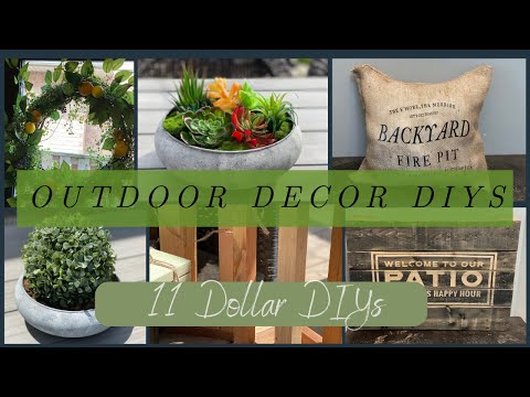 11 CHEAP AND EASY SUMMER OUTDOOR DIYs | Dollar Outdoor DIYs