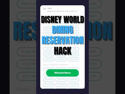 Disney World 😳 Easy Dining Reservations