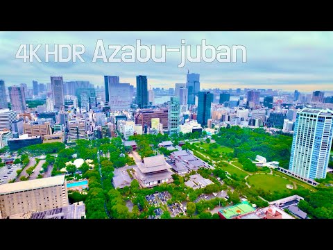 A Rainy Day Walk in Azabu-juban to Tokyo Tower | Tokyo, Japan | July 2024 | 4K/HDR